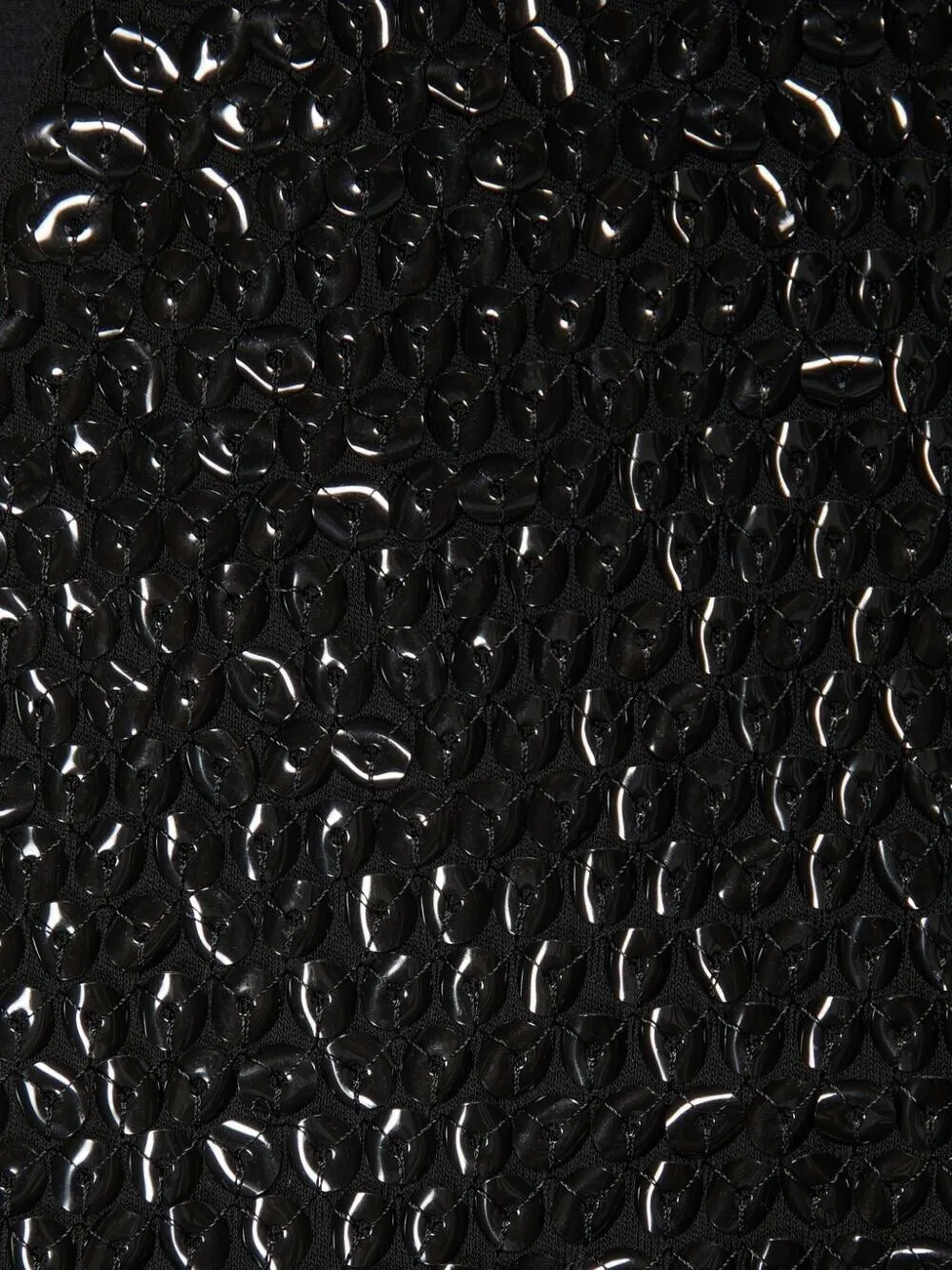 Sequin-embellished V-neck Midi Dress