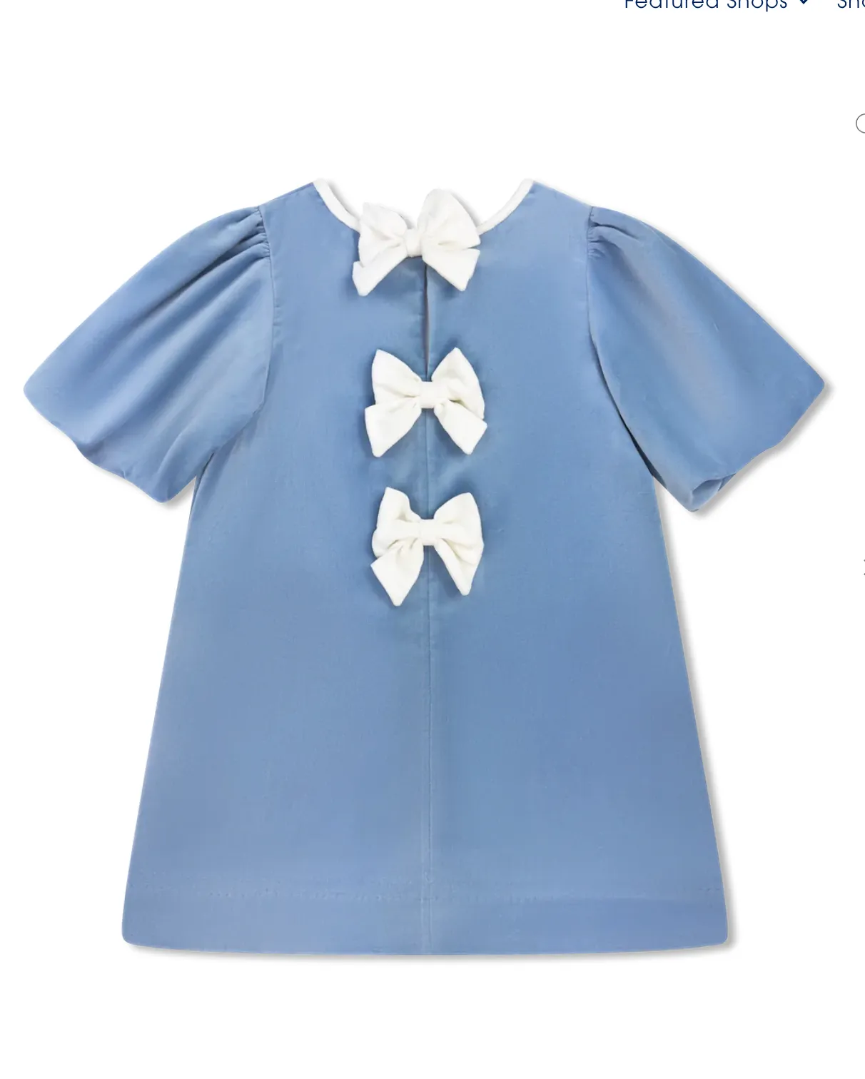 Set Proper: Hallie Dress - Beaufort Blue Velvet