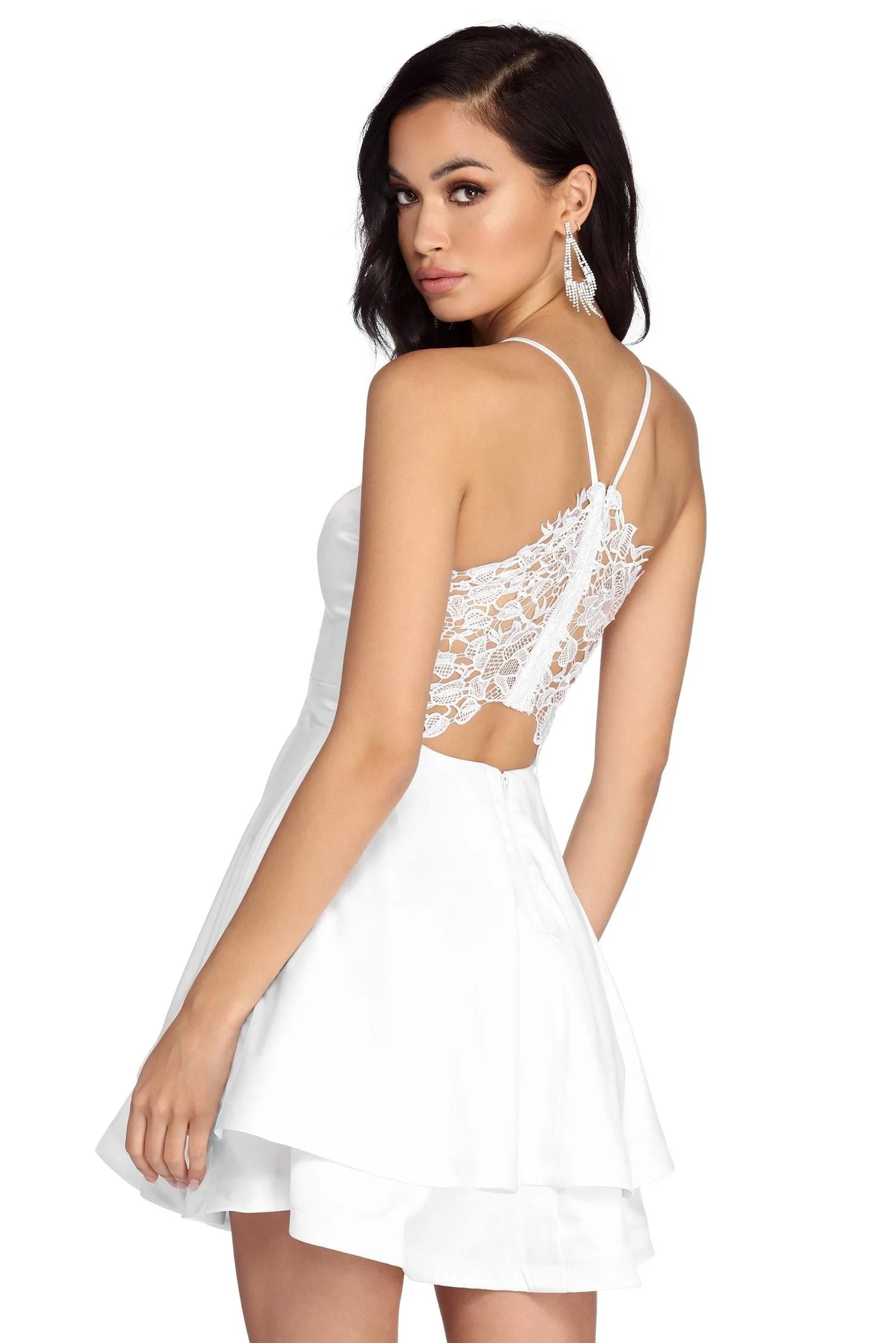 Sheila Satin Stylish Queen Skater Dress