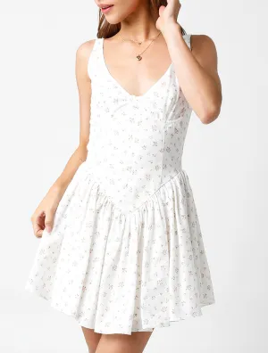 Sleeveless Empire Waist Underwire Mini Dress