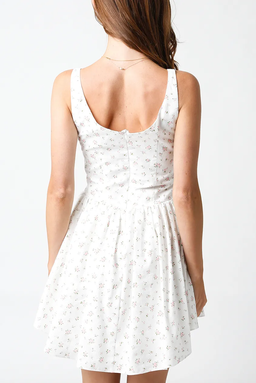 Sleeveless Empire Waist Underwire Mini Dress