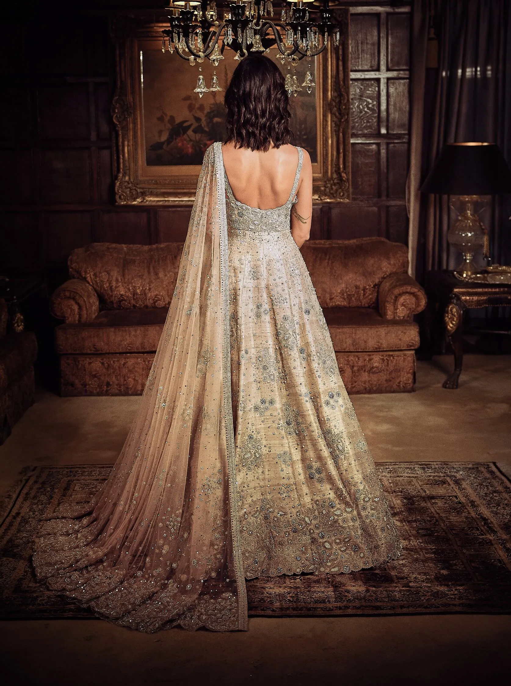 Starlight mogra gown