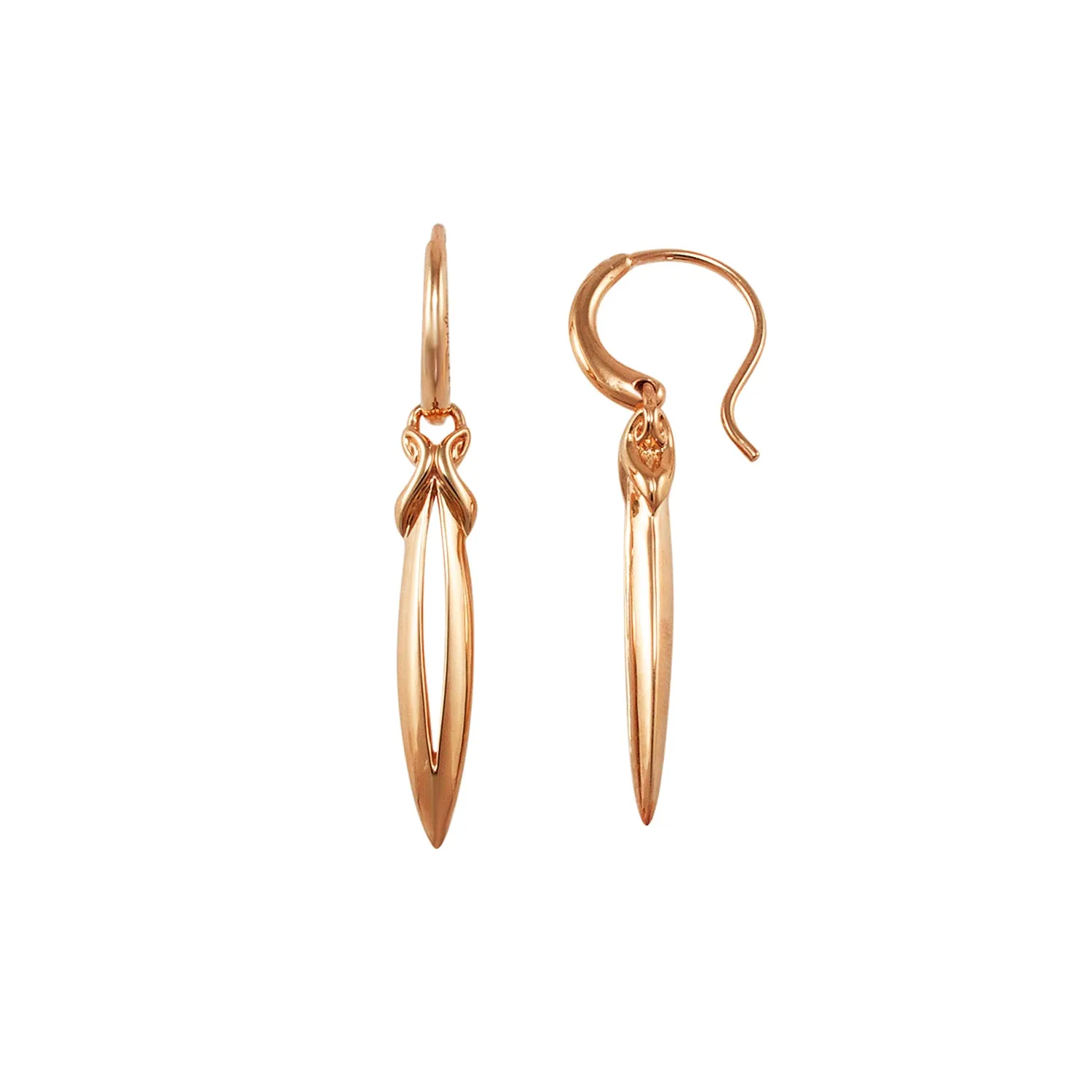 Stiletto Earring Small - 18K Rose Gold Vermeil
