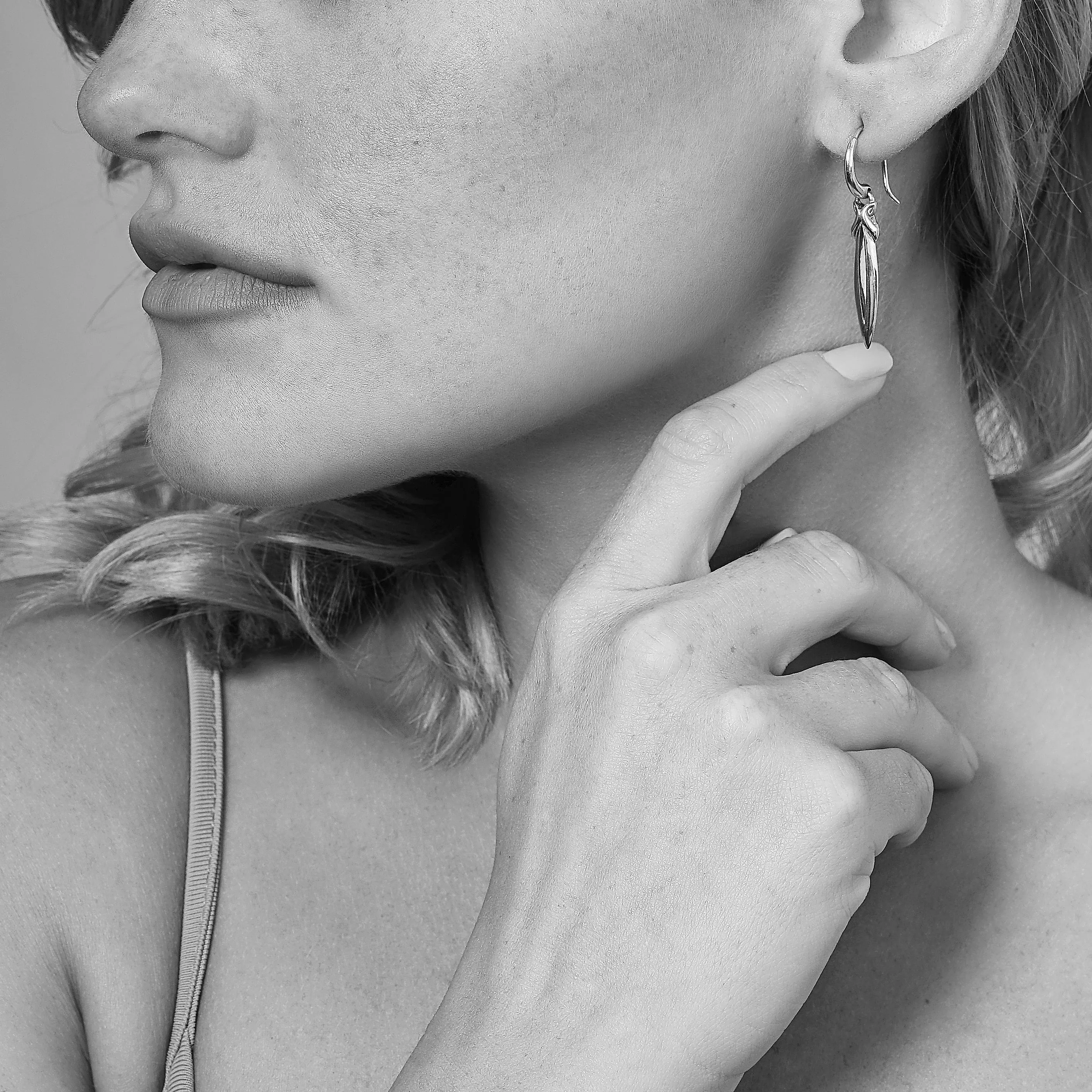 Stiletto Earring Small - 18K Rose Gold Vermeil