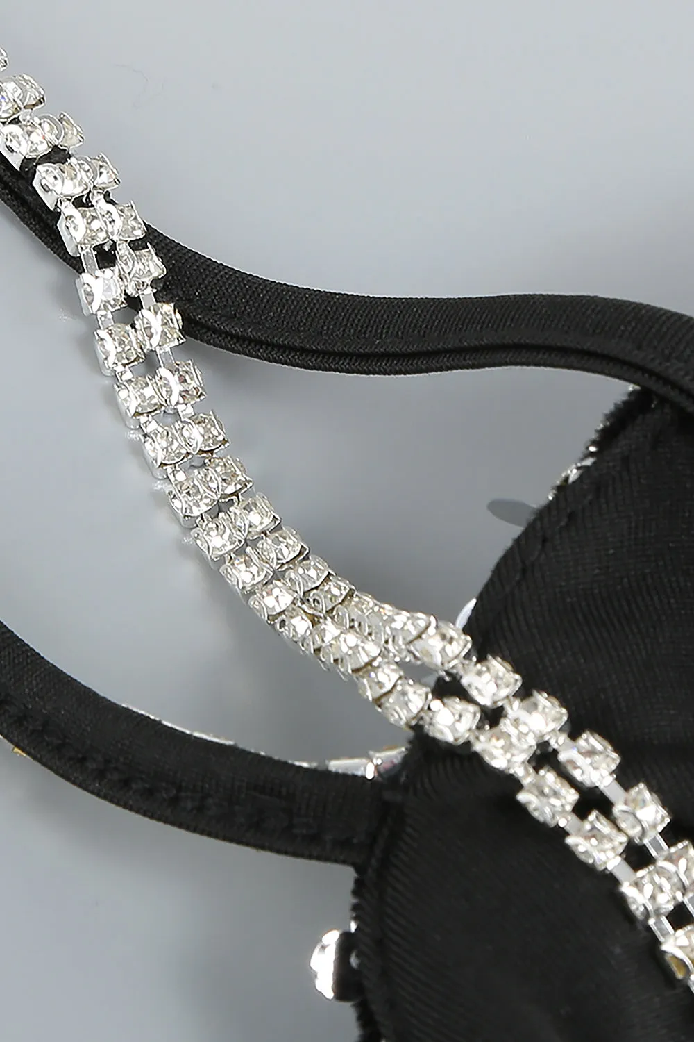 Strappy Sequin Mesh A-Line Dress