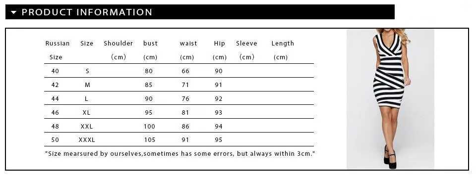 Summer dress Women's elegant summer striped tunic cocktail party pencil sheath dress