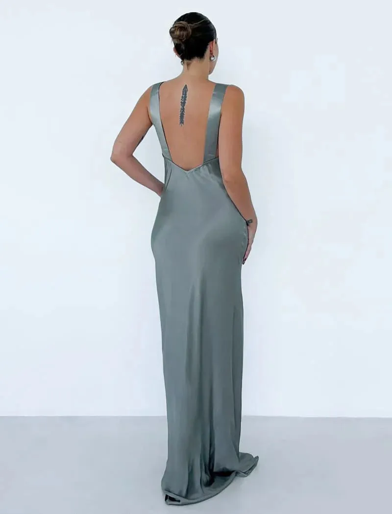 Sunset Strip Maxi Dress in Rosemary