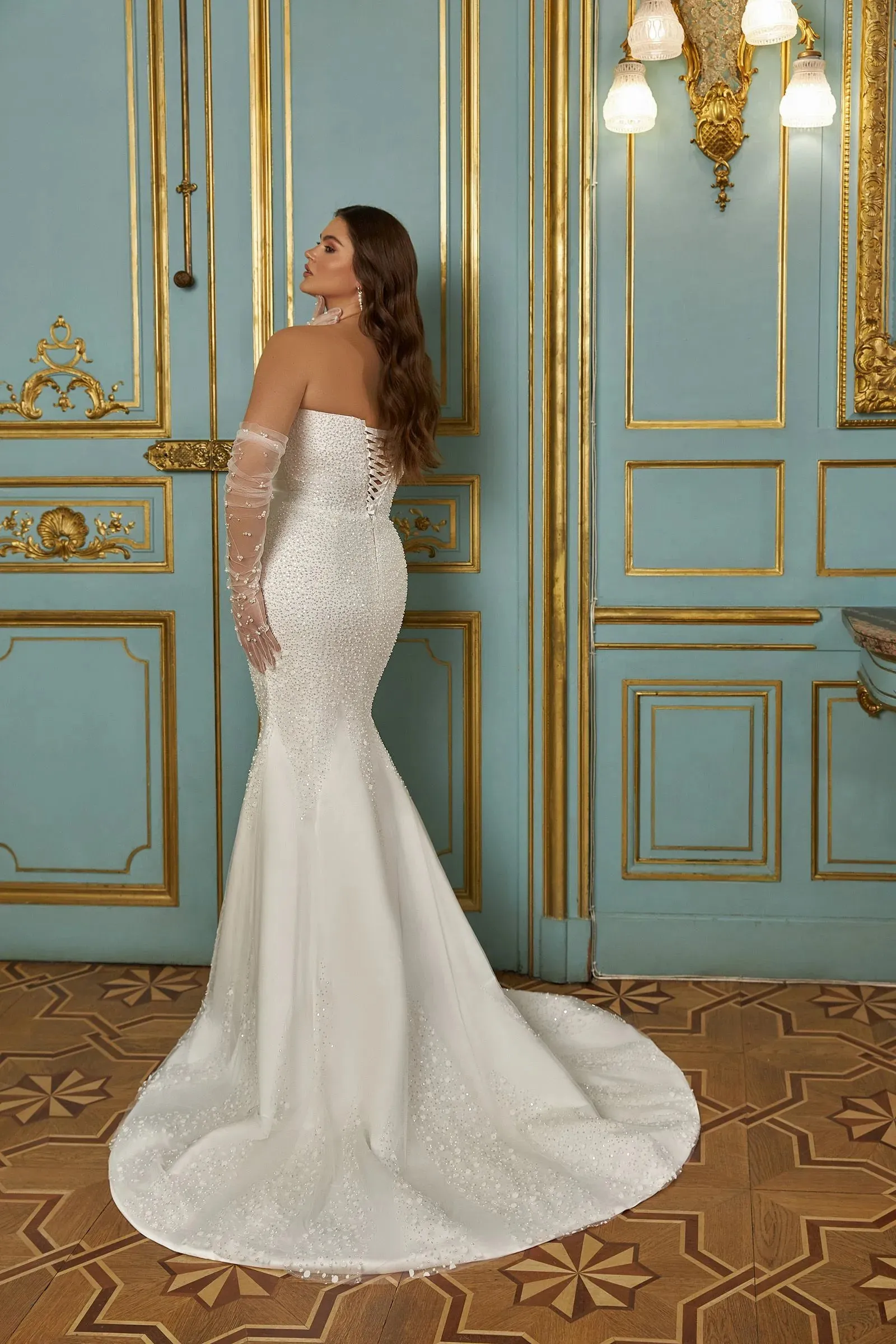 Sweetheart Sexy Bride Gown Backless Mermaid Dress Wedding Dresses vestidos de novia