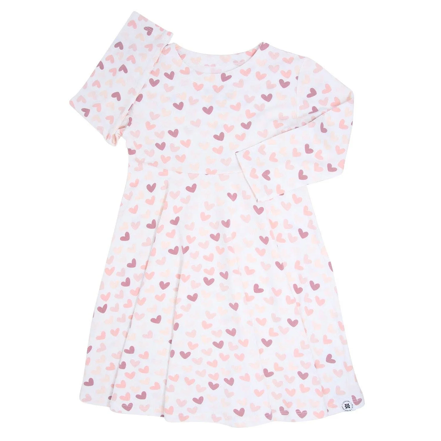 Swirly Girl Dress - Hearts