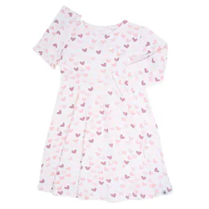 Swirly Girl Dress - Hearts