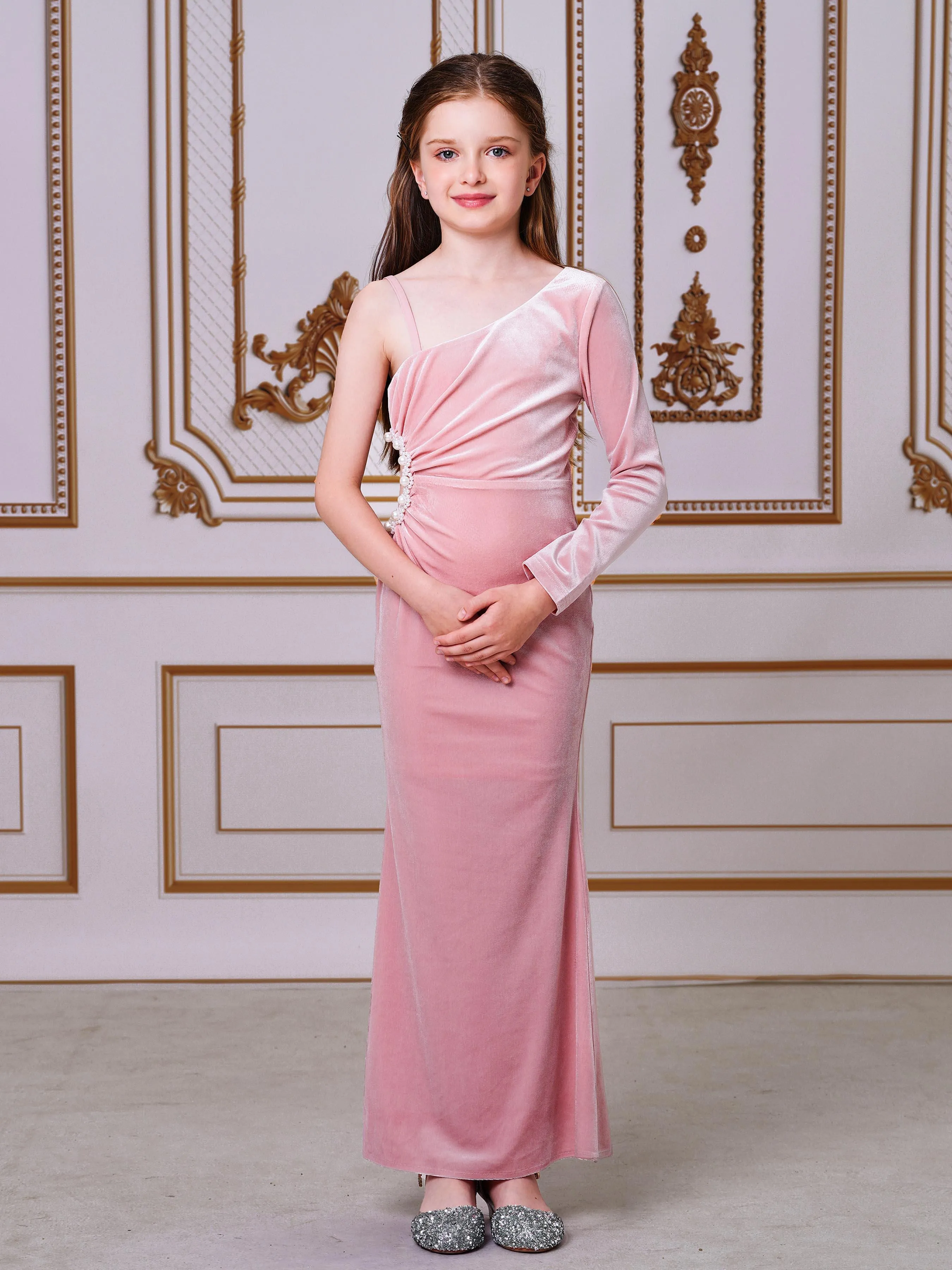 Teen Girl Formal Pink Party Dress CXH2404