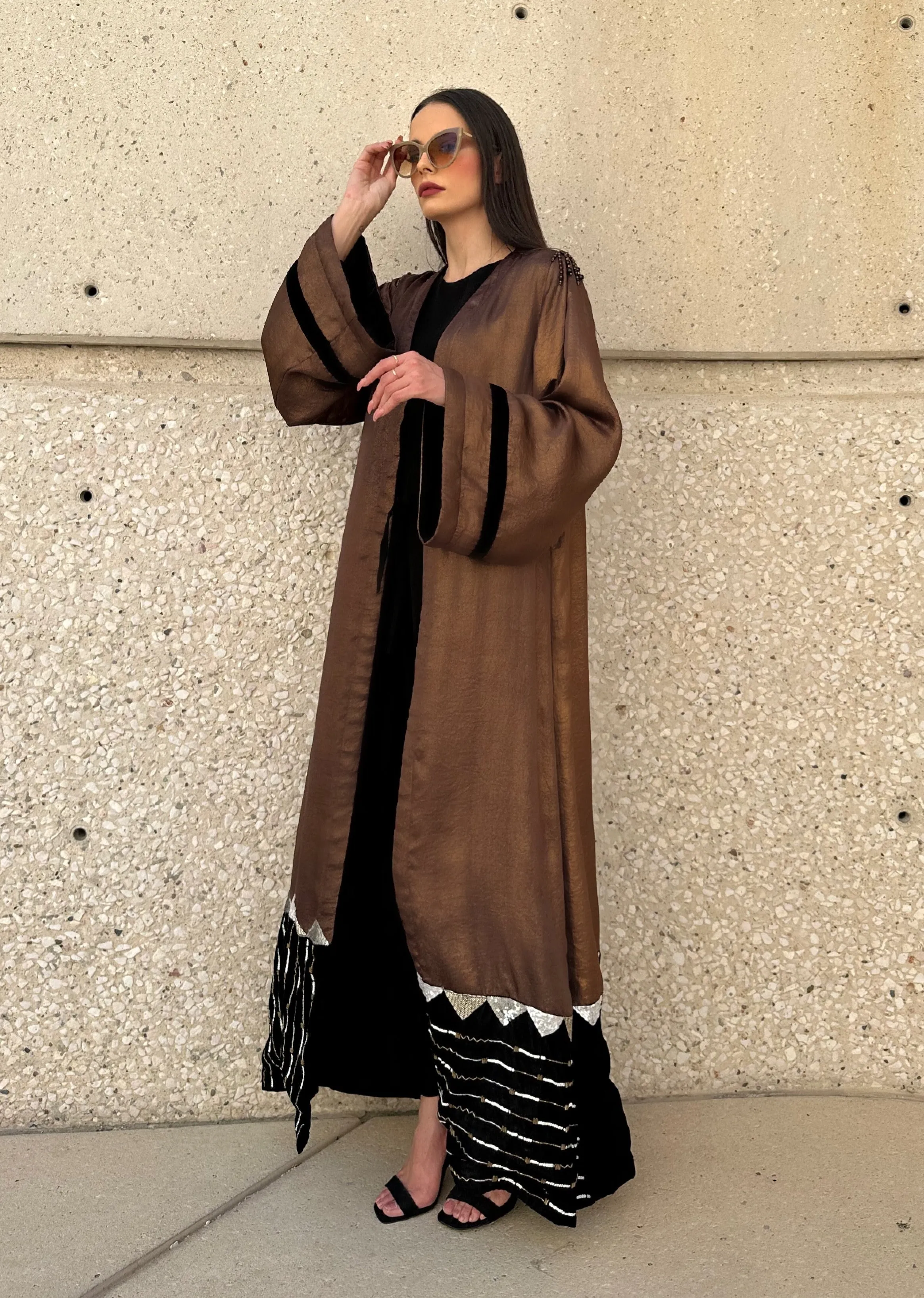 The Magestic Bronze Abaya