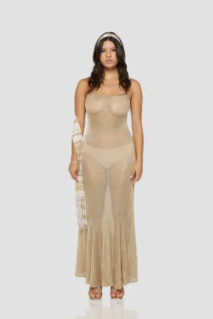 The Serafina Dress in Gold