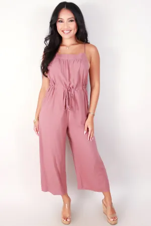 TIE WAIST JUMPSUIT