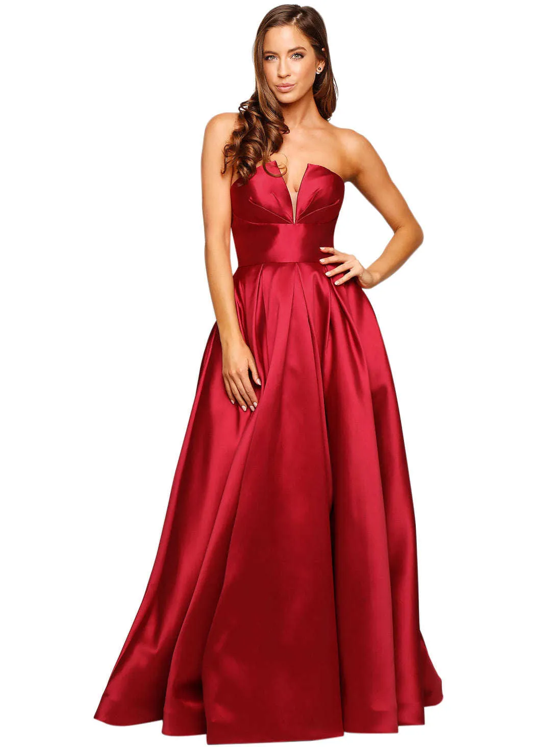 TINAHOLY Lucille Gown TA611 (Red) - RRP $440
