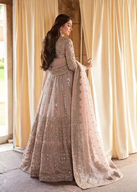 Traditional Pakistani Pink Pishwas Dupatta Party Dress