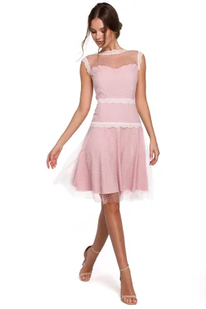 Translucent Mesh Silhouette Dress