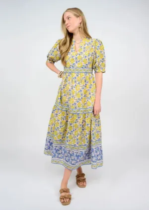 Uncle Frank Banded Block Print Dress