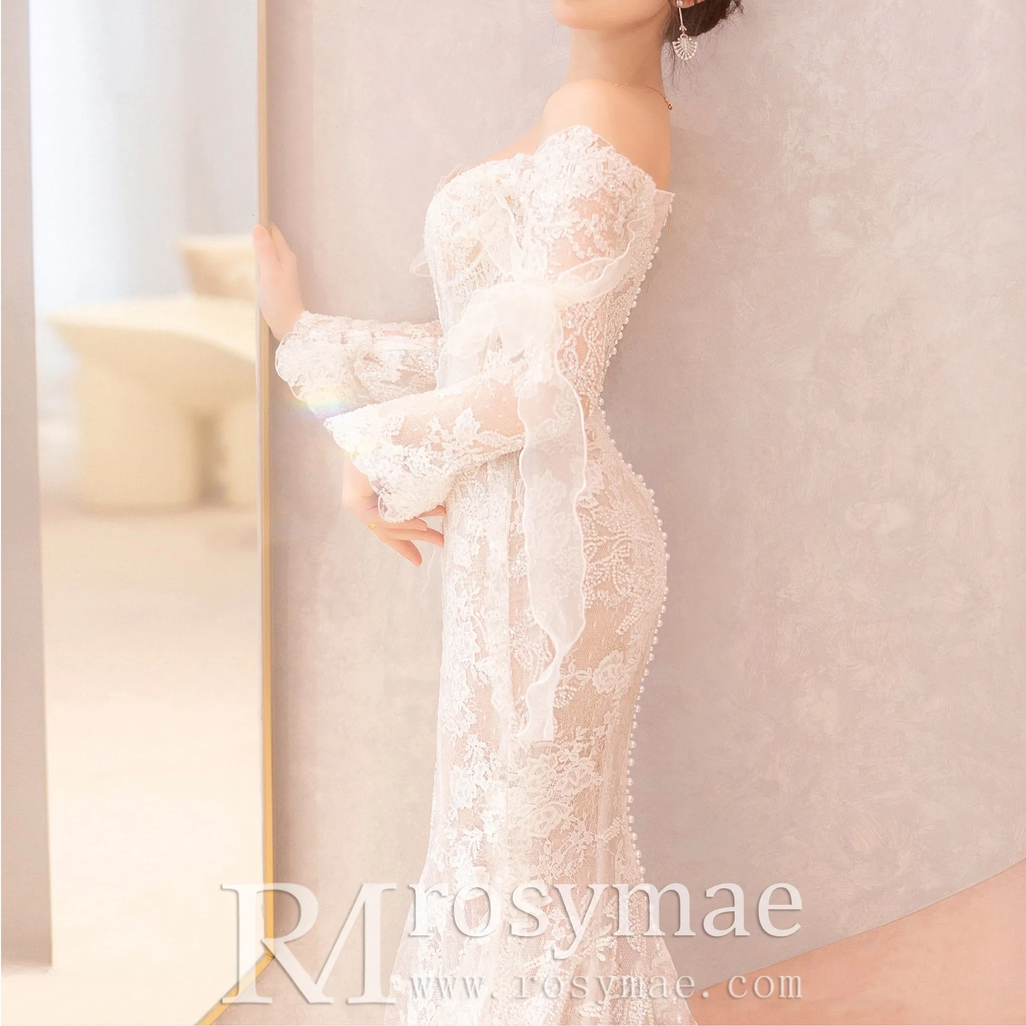 Unique Bohemian Mermaid Wedding Dresses Boho Bridal Gown