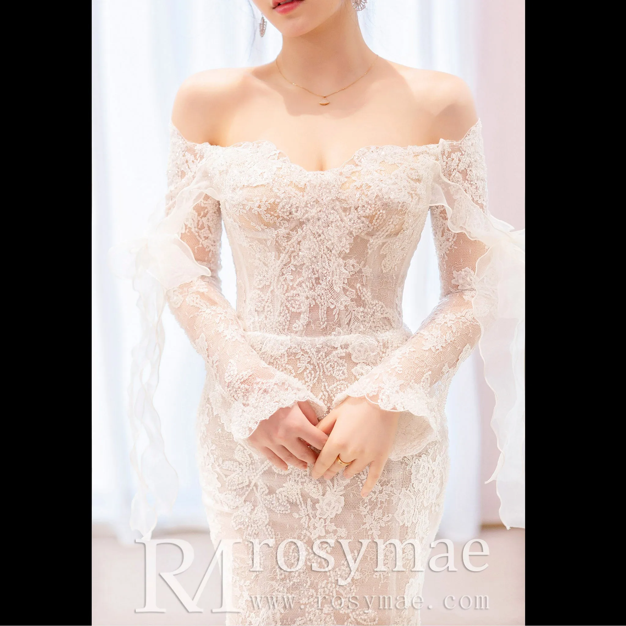 Unique Bohemian Mermaid Wedding Dresses Boho Bridal Gown