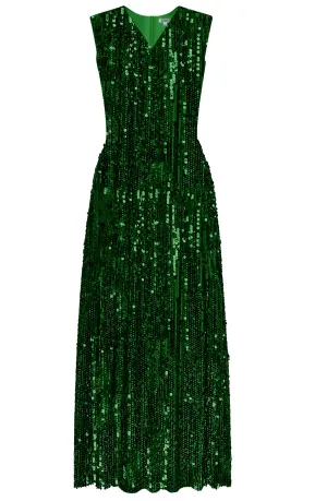 Vangelis Green Sequin Dress - Party Dresses - Evening Dress - Cocktail dress