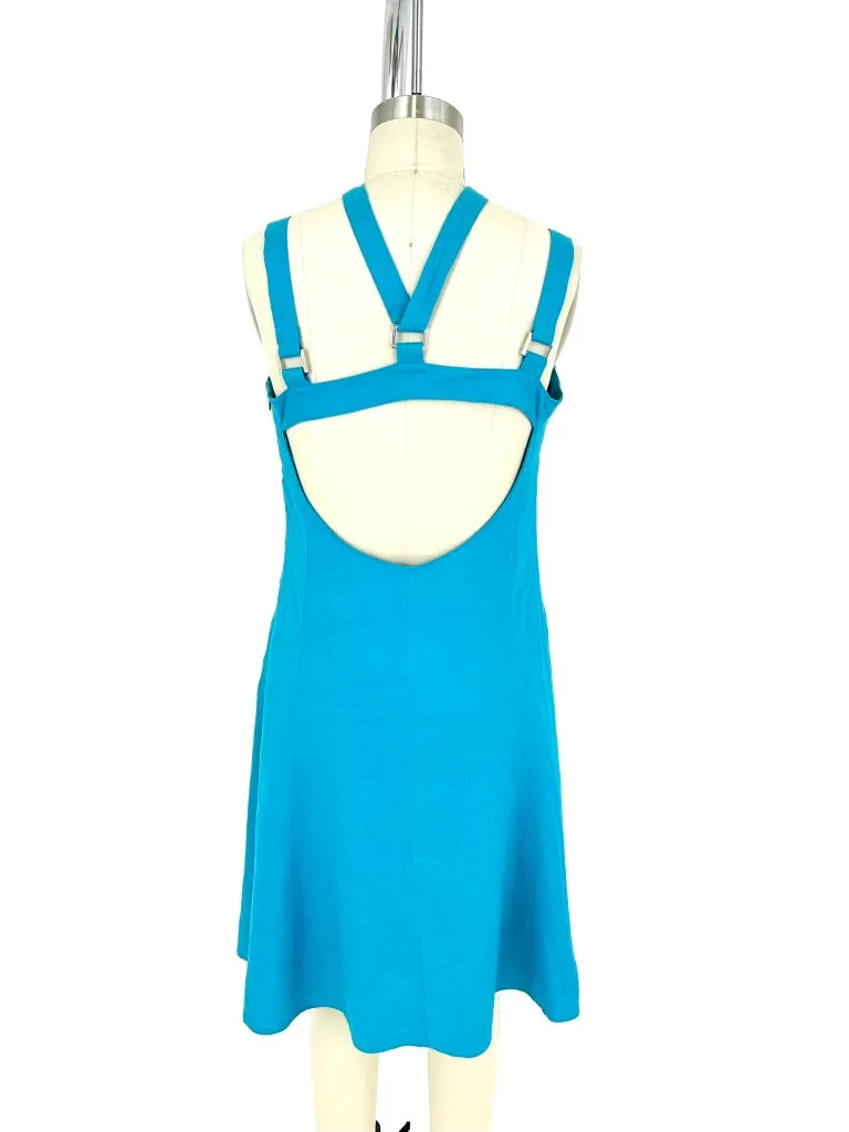 Versace Jeans Couture Linen Bondage Dress