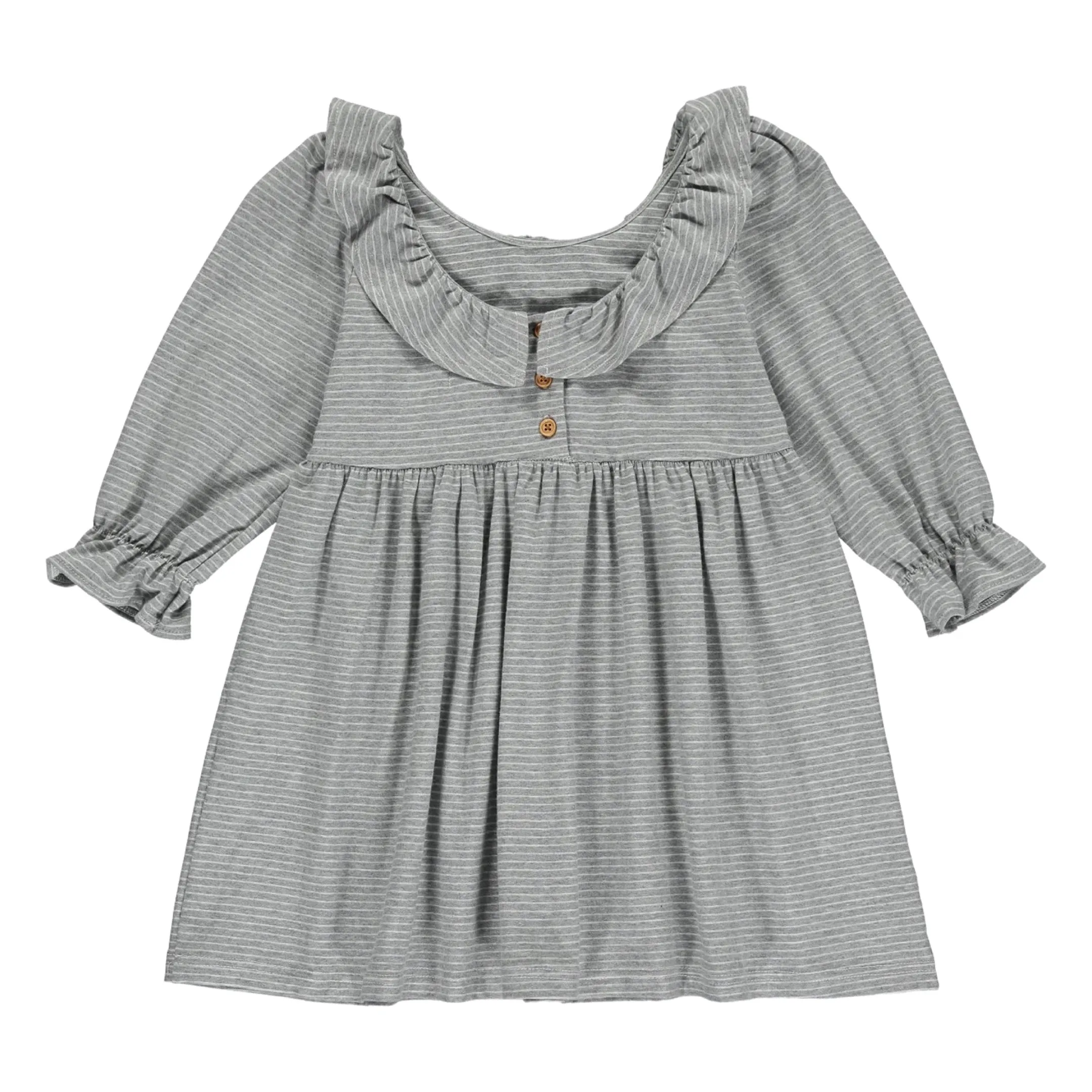 Vignette Finny Dress - Grey Stripe