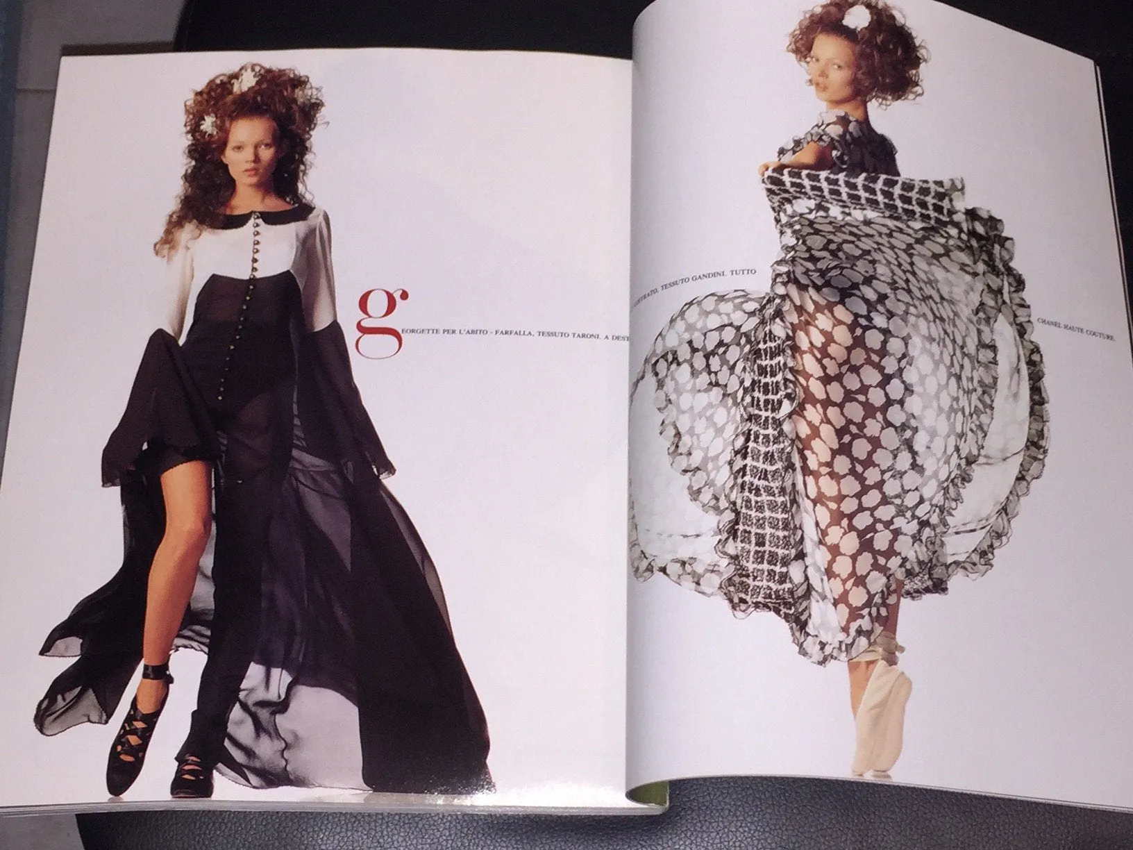 VOGUE Magazine Italia ALTA MODA March 1993 CARLA BRUNI Kate Moss HELENA CHRISTENSEN