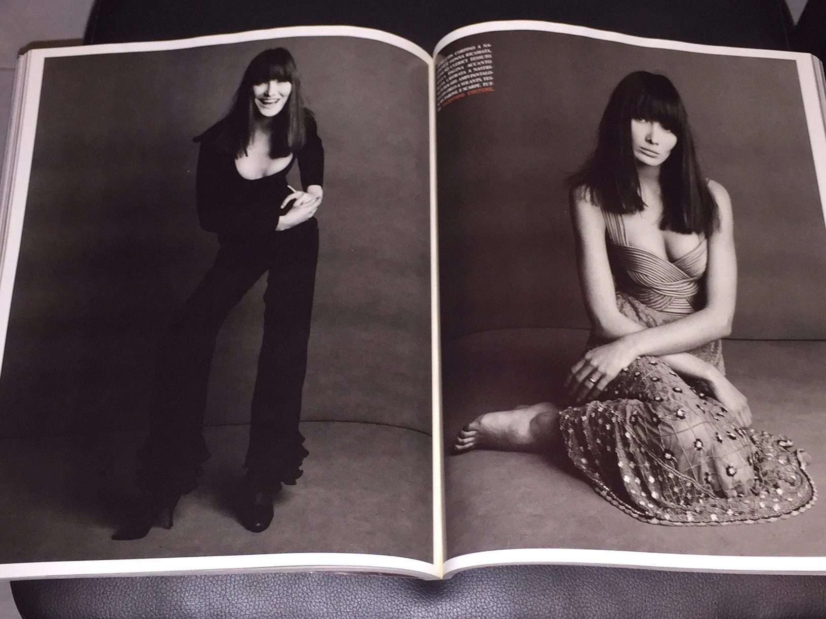 VOGUE Magazine Italia ALTA MODA March 1993 CARLA BRUNI Kate Moss HELENA CHRISTENSEN