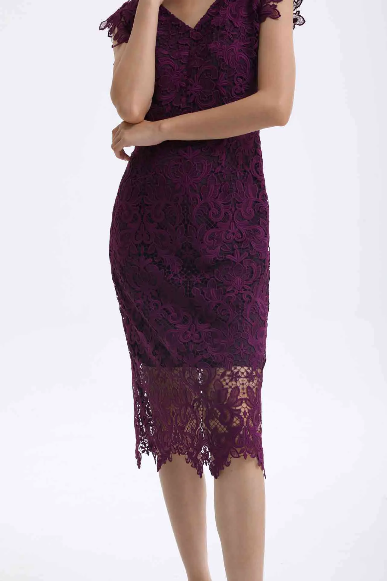 WATER SOLUBLE LACE DRESS