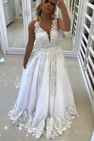 white lace prom dresses 2020 v neck sleeveless beaded elegant 2021 cheap prom gown robe de soiree