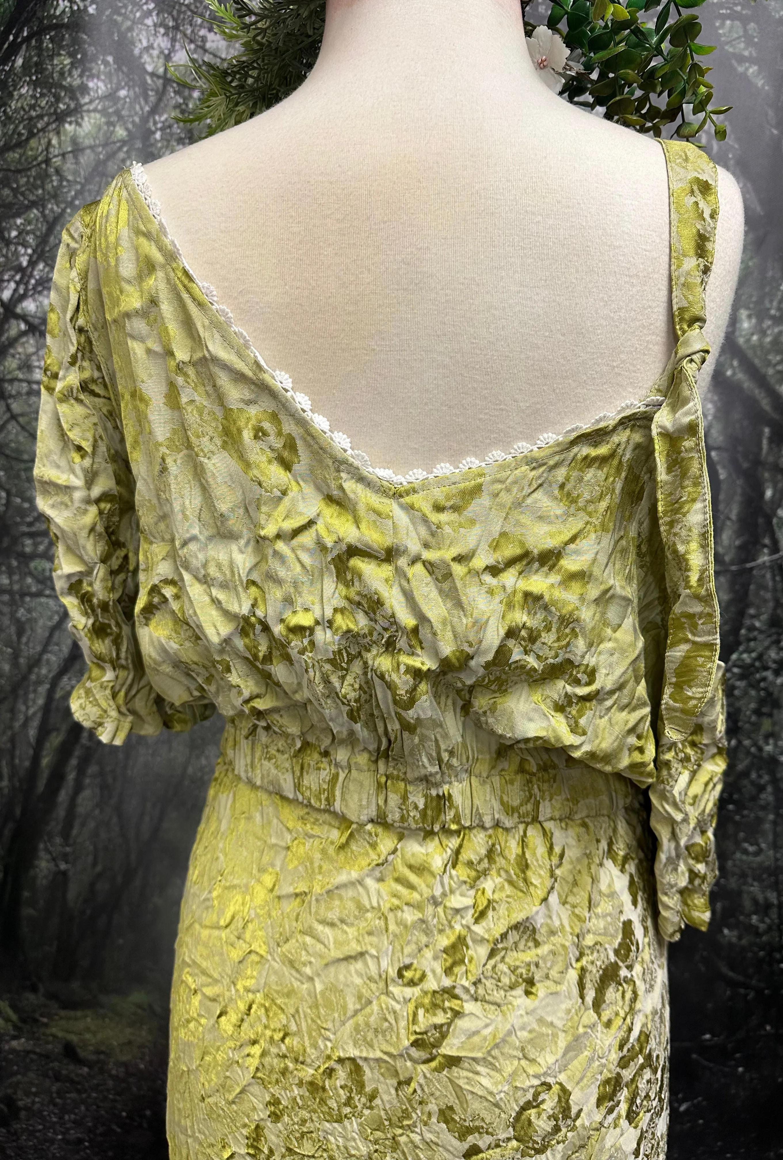 Winona Chartreuse dress