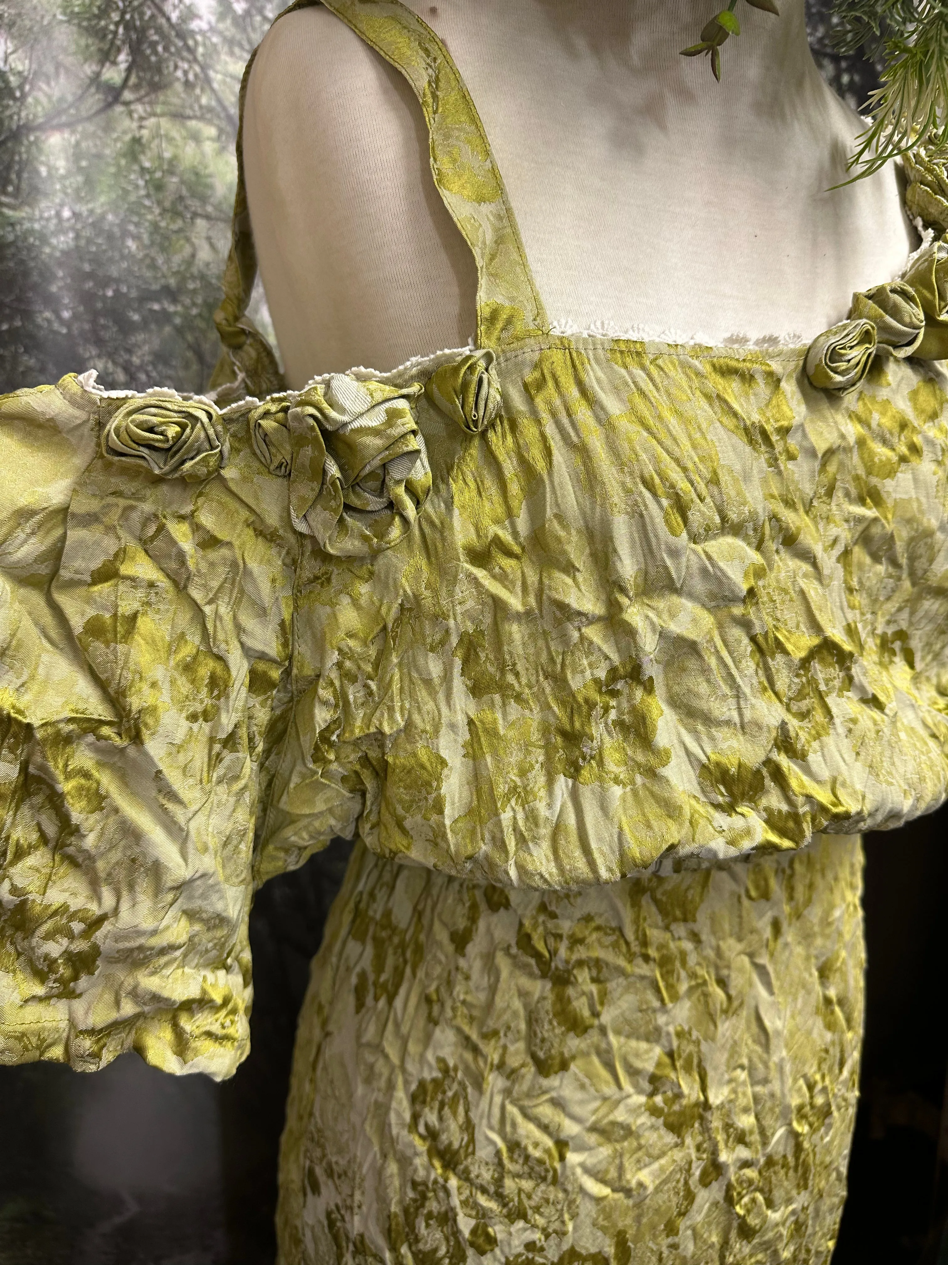 Winona Chartreuse dress