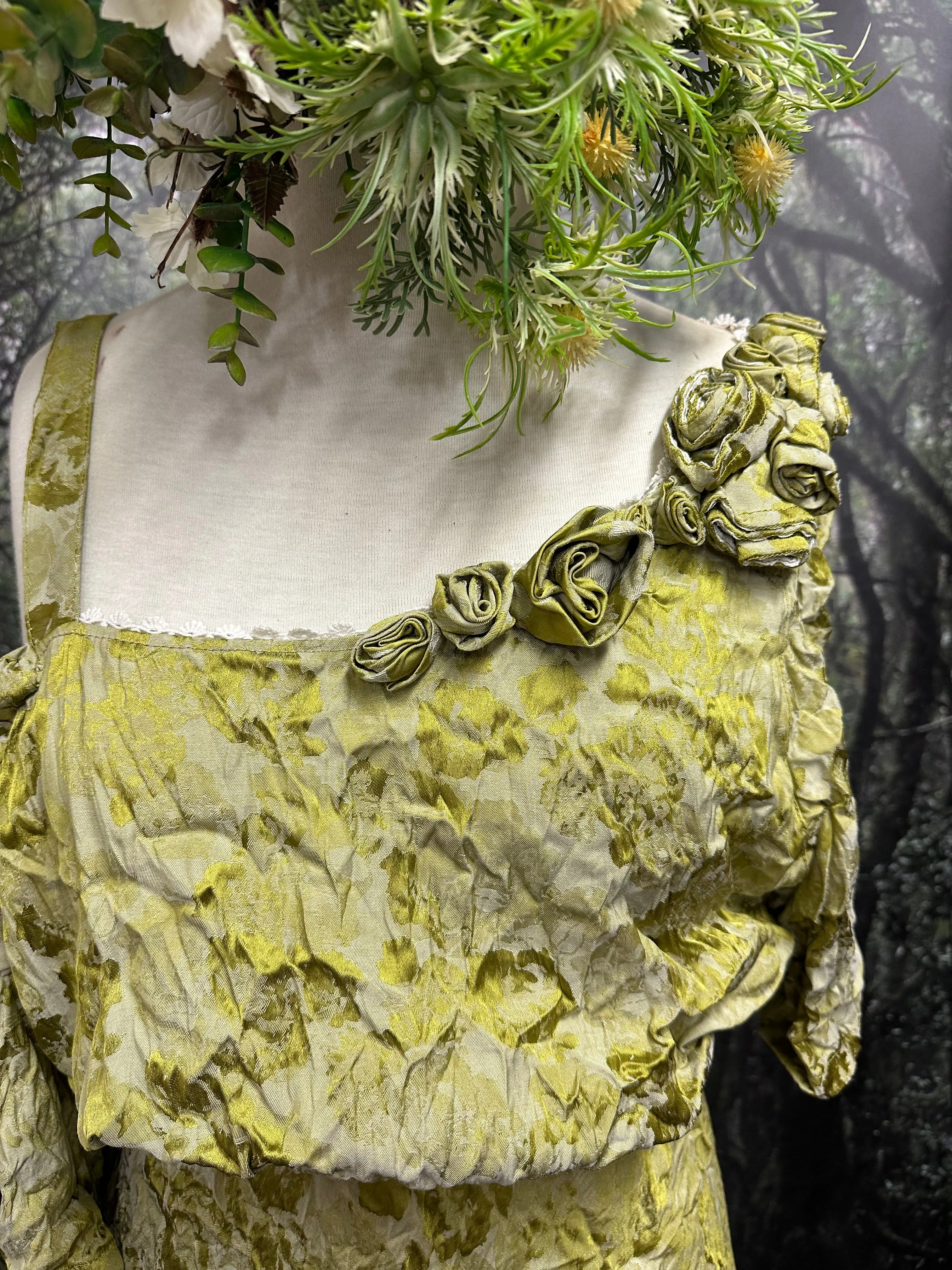 Winona Chartreuse dress