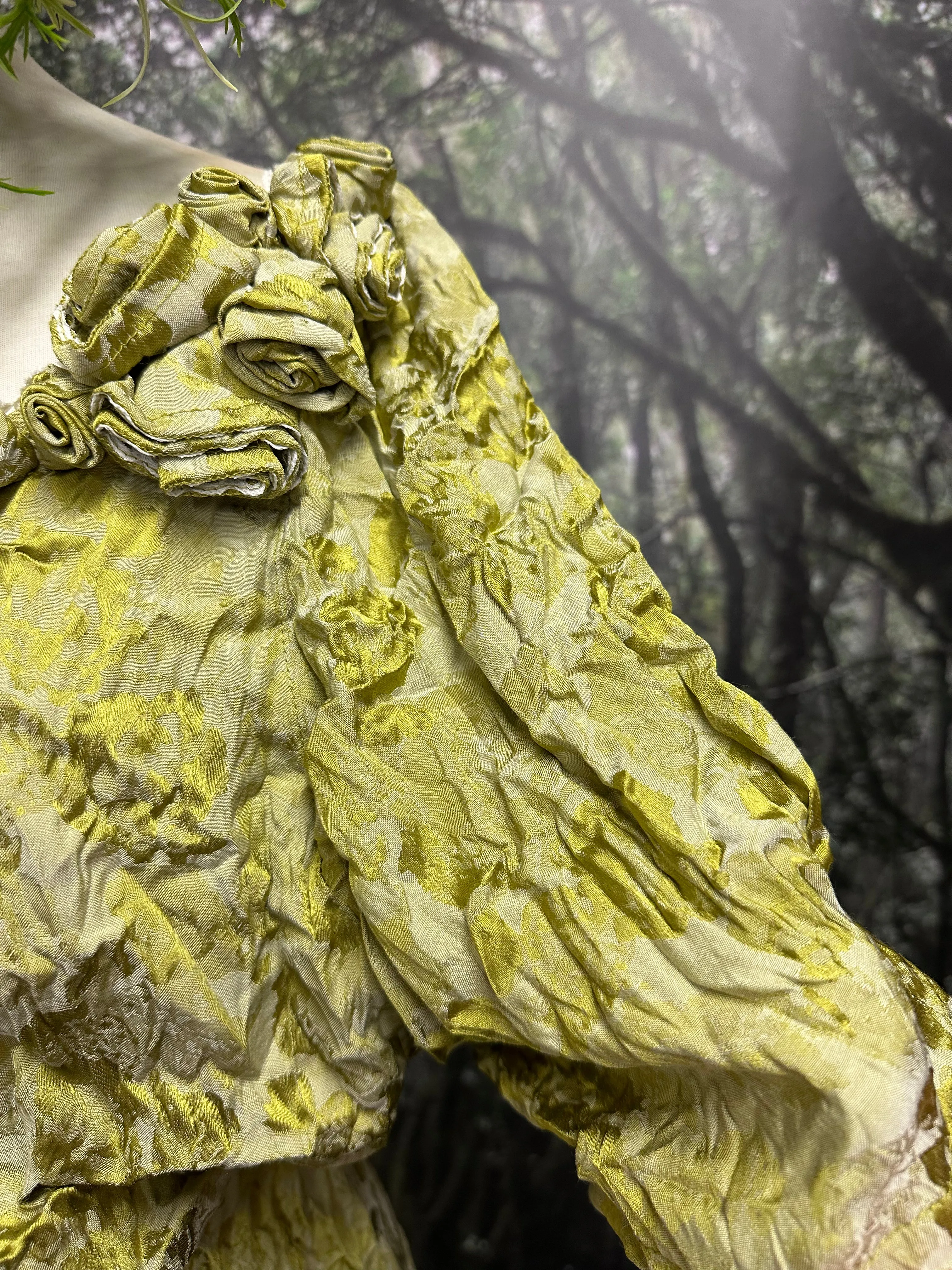 Winona Chartreuse dress