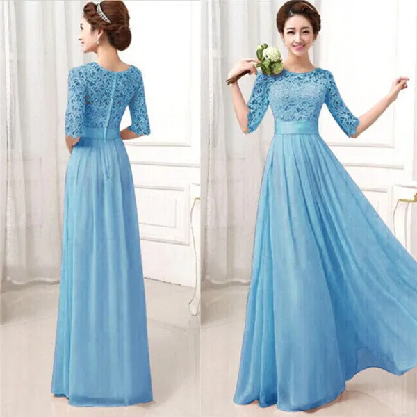Women Long Sexy Evening Party Ball Prom Gown Formal Dresses