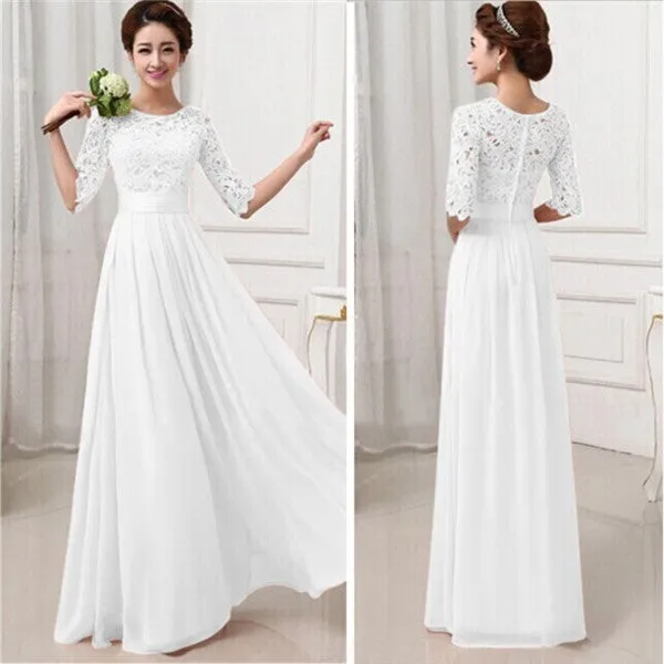 Women Long Sexy Evening Party Ball Prom Gown Formal Dresses