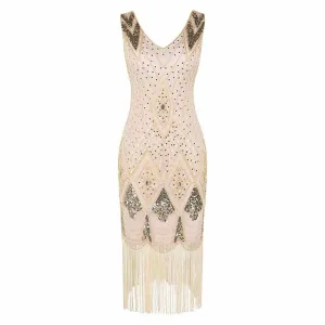 Women's 1920s Dress Sequin Art Deco Flapper Dress