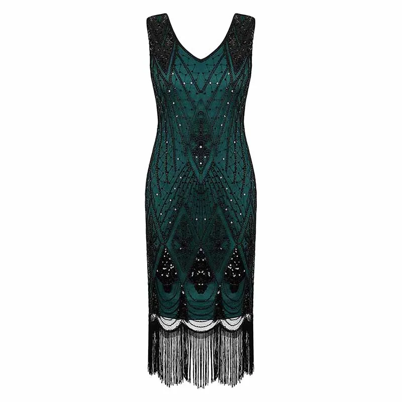 Women's 1920s Dress Sequin Art Deco Flapper Dress