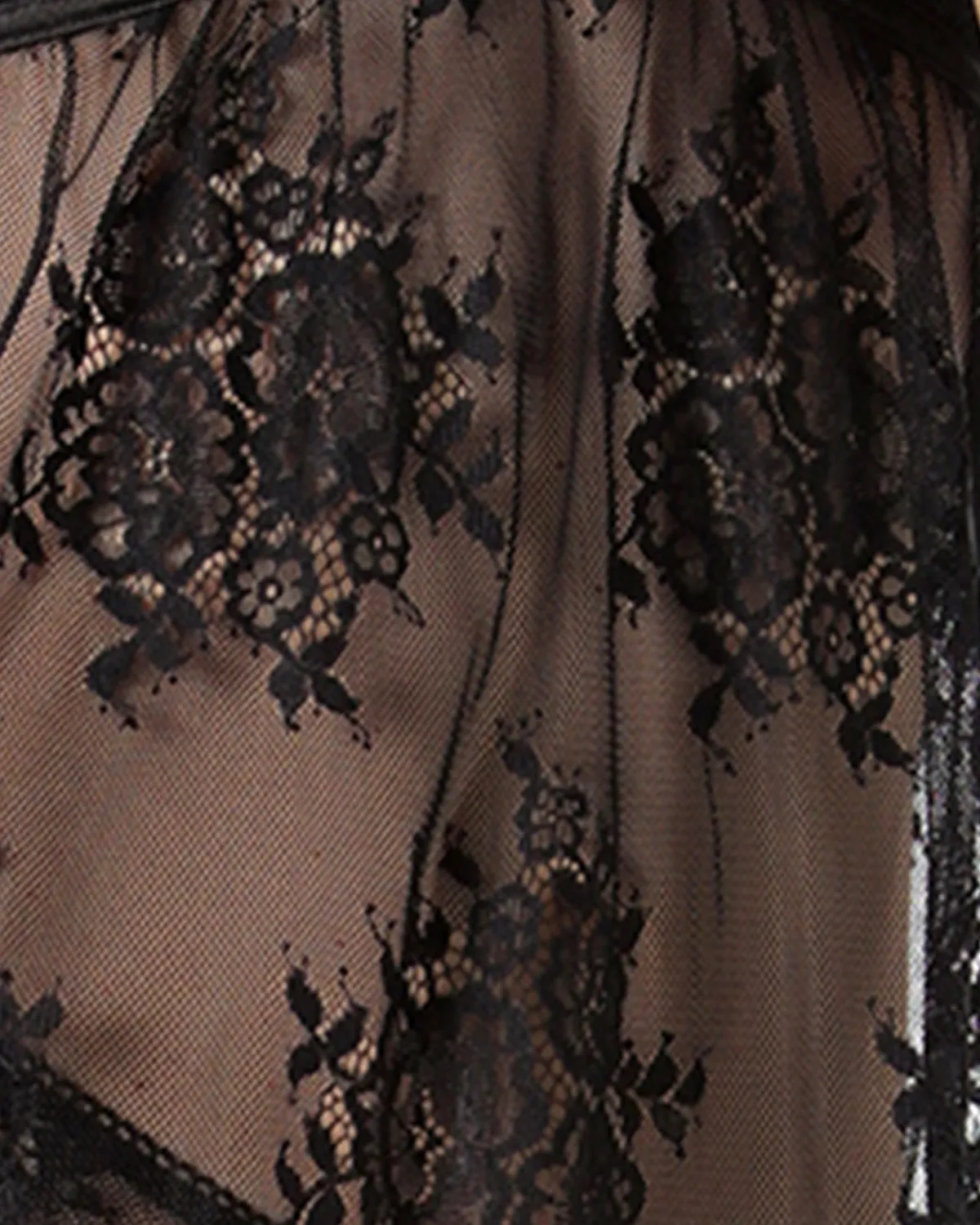 Women's Chantilly Lace Chemise with Eyelash Scalloped Hem