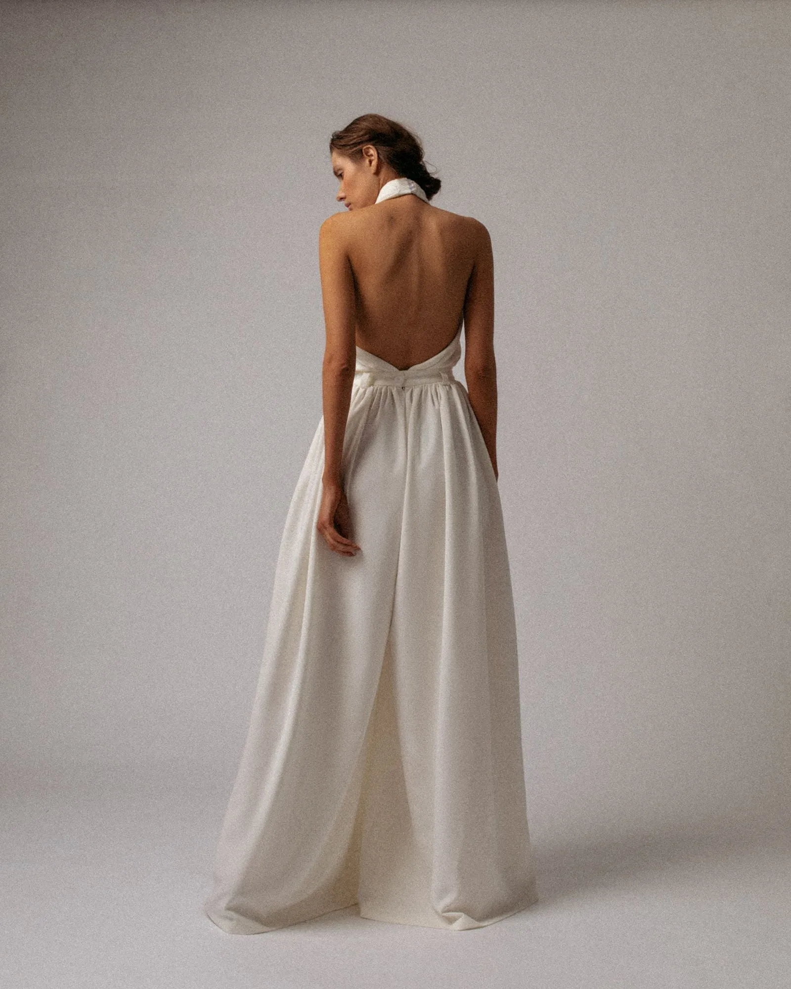 Women’s Halter Backless One Piece Ball Gowns Jumpsuit Wide Leg Pants( clearance sale