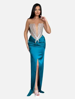 Zerina Dress - Aqua
