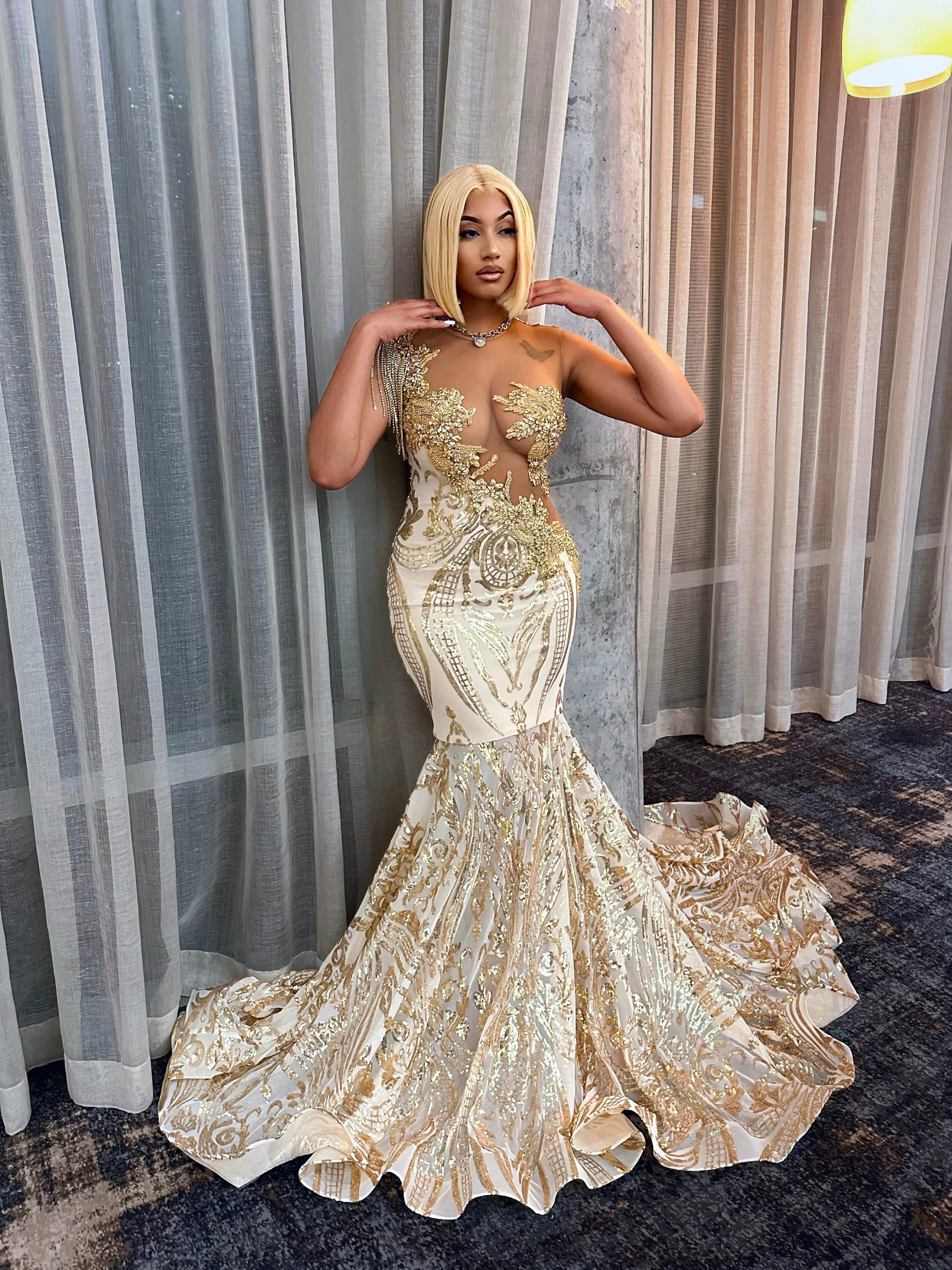 Zhane Gown 2.0 in Gold