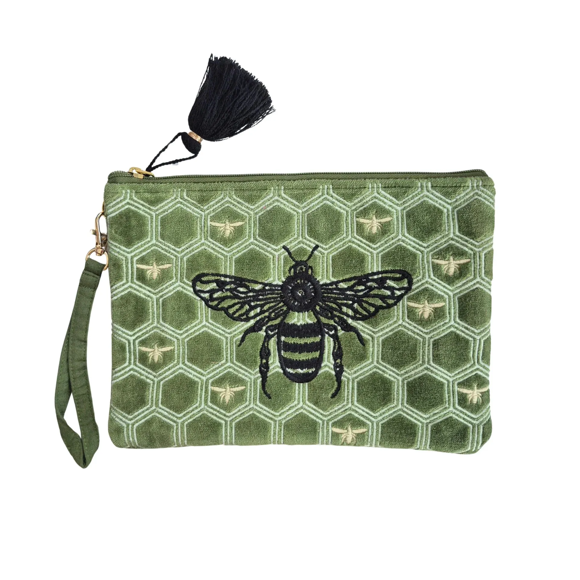 Zoda - Honeycomb Velvet Clutch