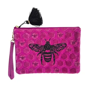 Zoda - Honeycomb Velvet Clutch